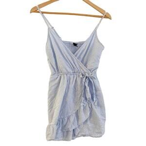 Wild Fable Y2K Faux Wrap Dress Babydoll Floral Print Spaghetti Strap Size XS